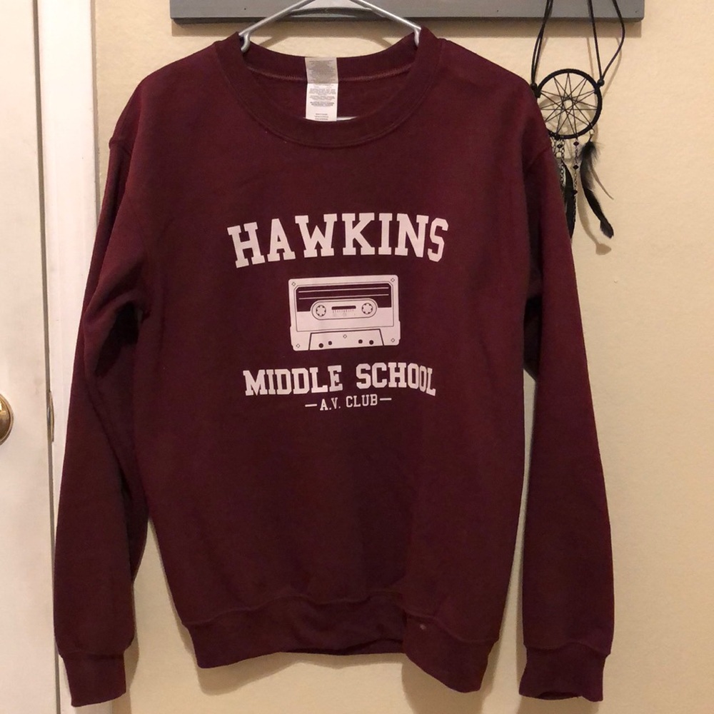 Maroon Stranger Things Sweater